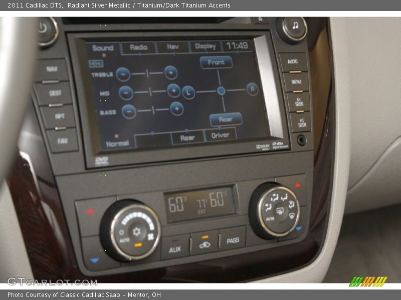 Radiant Silver Metallic / Titanium/Dark Titanium Accents 2011 Cadillac DTS