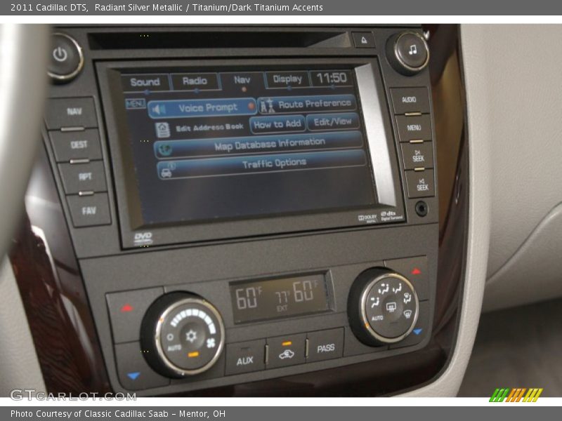 Radiant Silver Metallic / Titanium/Dark Titanium Accents 2011 Cadillac DTS