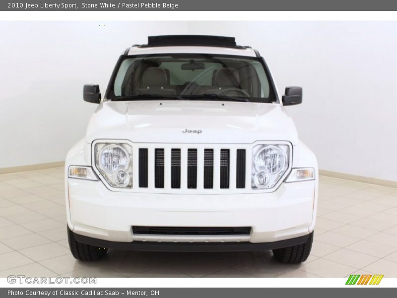 Stone White / Pastel Pebble Beige 2010 Jeep Liberty Sport