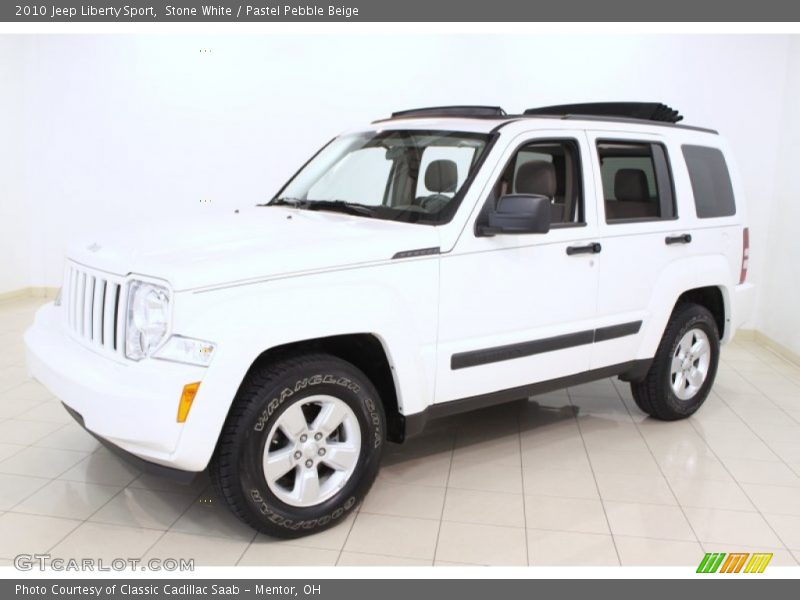 Stone White / Pastel Pebble Beige 2010 Jeep Liberty Sport