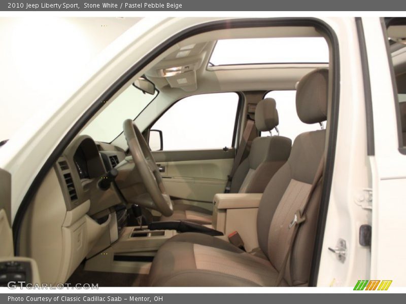 Stone White / Pastel Pebble Beige 2010 Jeep Liberty Sport