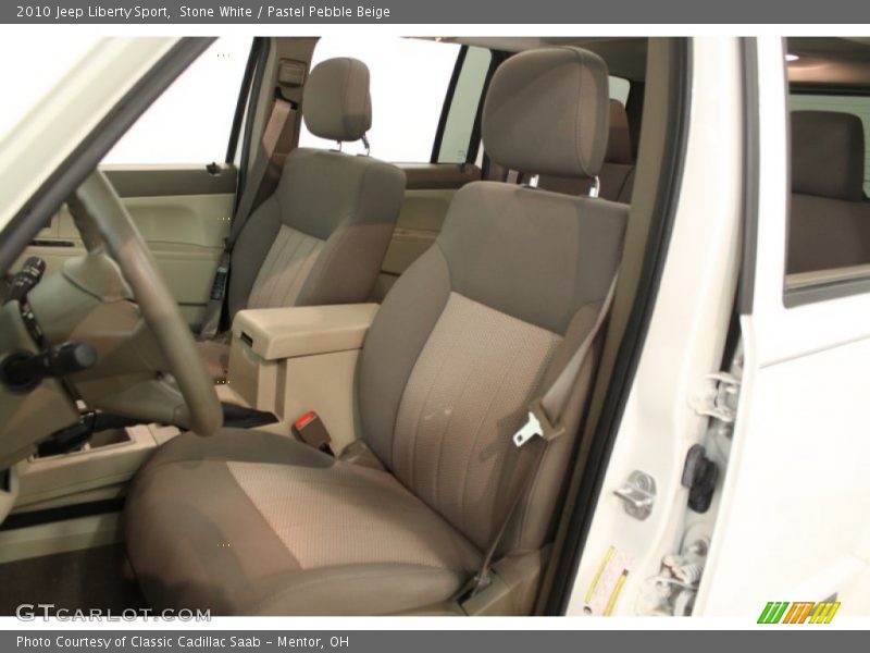 Stone White / Pastel Pebble Beige 2010 Jeep Liberty Sport