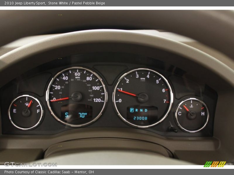 Stone White / Pastel Pebble Beige 2010 Jeep Liberty Sport