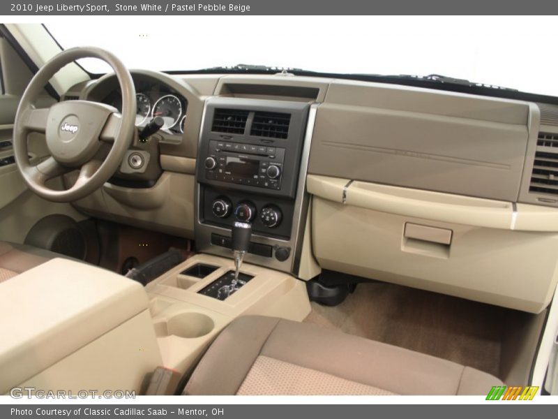 Stone White / Pastel Pebble Beige 2010 Jeep Liberty Sport