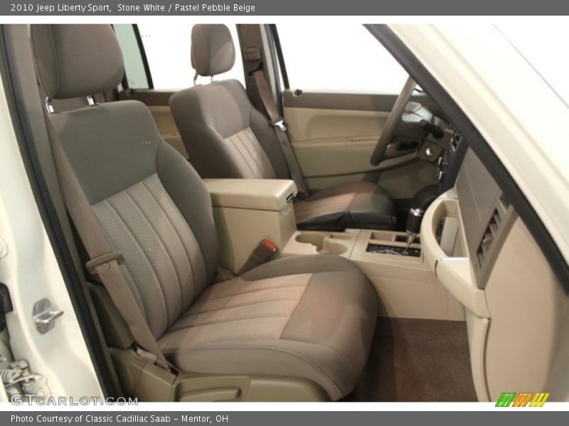 Stone White / Pastel Pebble Beige 2010 Jeep Liberty Sport