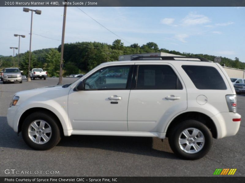 White Suede / Stone 2010 Mercury Mariner I4 4WD