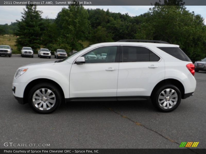 Summit White / Jet Black 2011 Chevrolet Equinox LT AWD