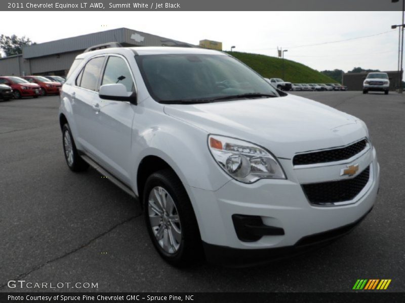 Summit White / Jet Black 2011 Chevrolet Equinox LT AWD