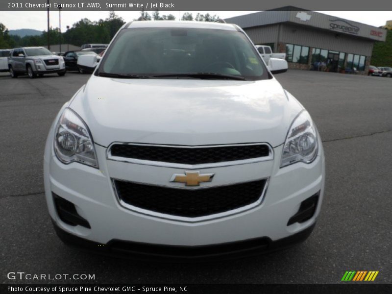 Summit White / Jet Black 2011 Chevrolet Equinox LT AWD