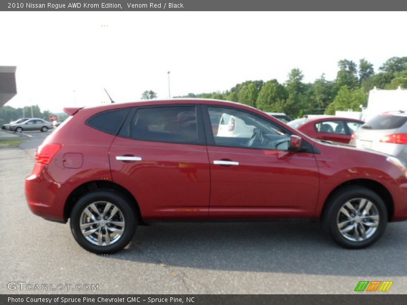 Venom Red / Black 2010 Nissan Rogue AWD Krom Edition