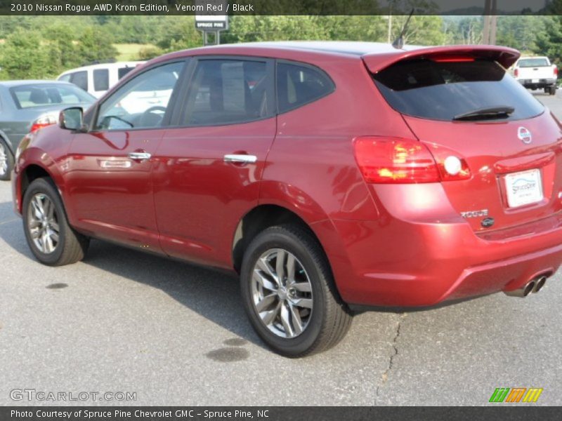 Venom Red / Black 2010 Nissan Rogue AWD Krom Edition