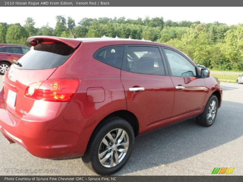 Venom Red / Black 2010 Nissan Rogue AWD Krom Edition