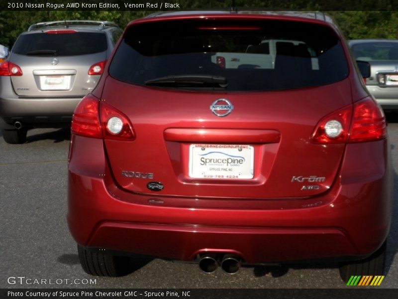 Venom Red / Black 2010 Nissan Rogue AWD Krom Edition