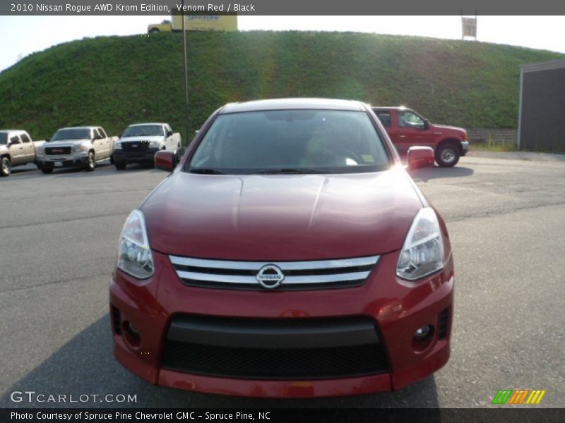 Venom Red / Black 2010 Nissan Rogue AWD Krom Edition