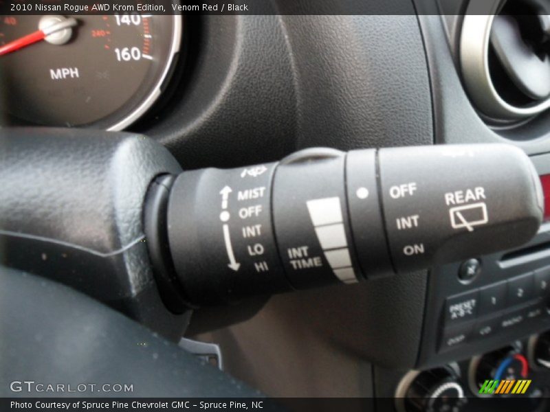Controls of 2010 Rogue AWD Krom Edition
