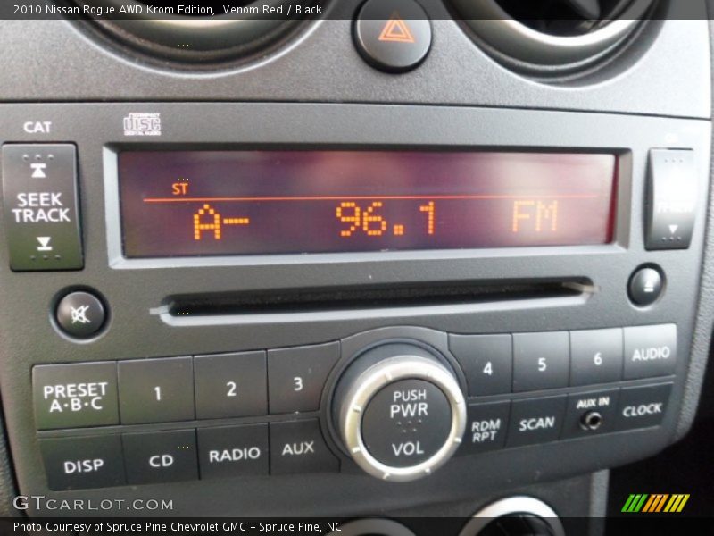 Audio System of 2010 Rogue AWD Krom Edition
