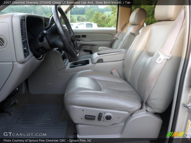 Silver Birch Metallic / Tan 2007 Chevrolet Silverado 2500HD Classic LT Extended Cab 4x4