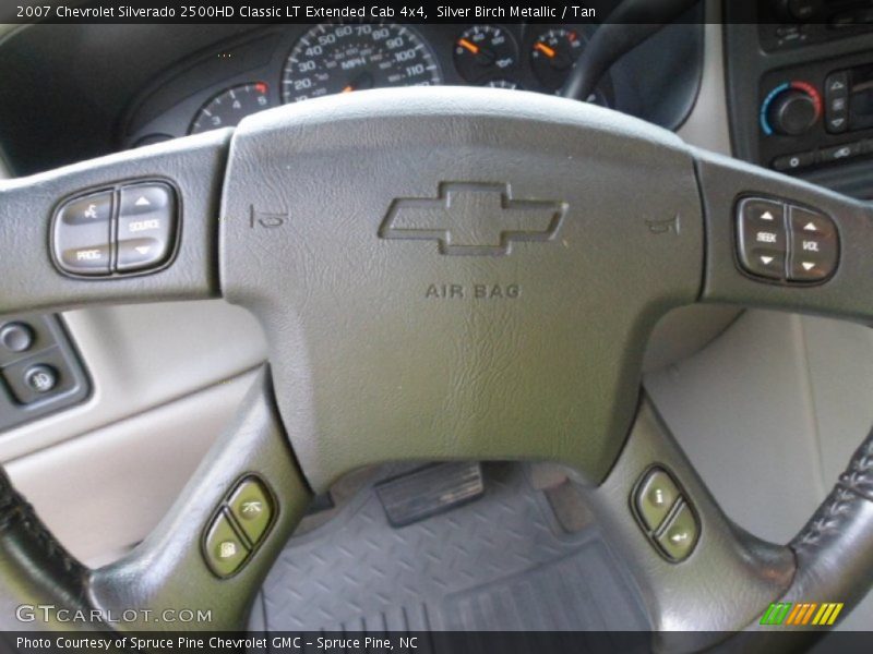 Silver Birch Metallic / Tan 2007 Chevrolet Silverado 2500HD Classic LT Extended Cab 4x4