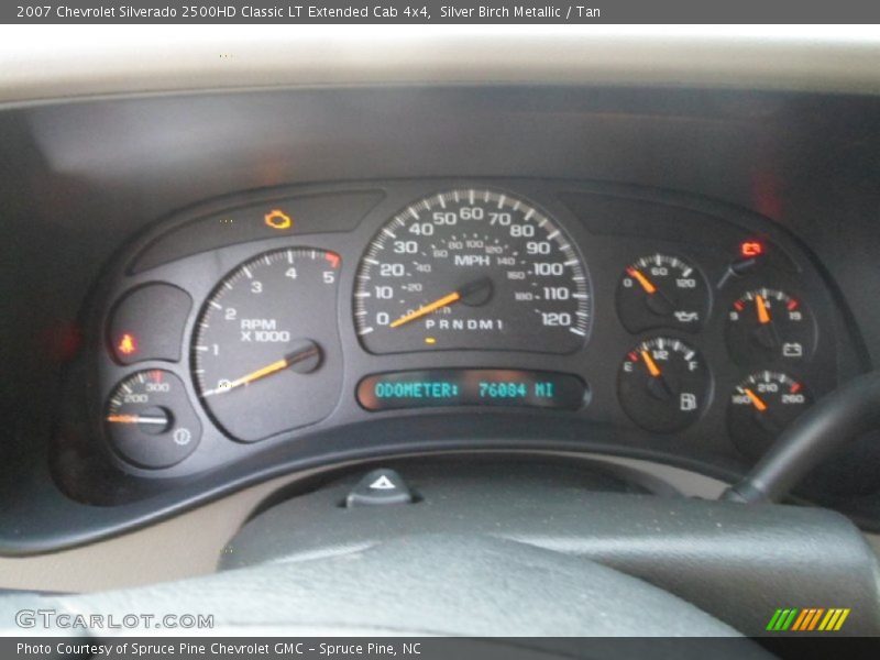 Silver Birch Metallic / Tan 2007 Chevrolet Silverado 2500HD Classic LT Extended Cab 4x4