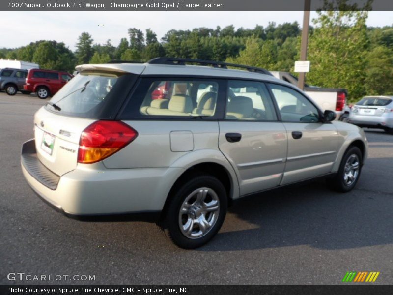 Champagne Gold Opal / Taupe Leather 2007 Subaru Outback 2.5i Wagon