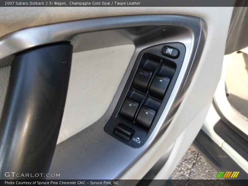 Champagne Gold Opal / Taupe Leather 2007 Subaru Outback 2.5i Wagon