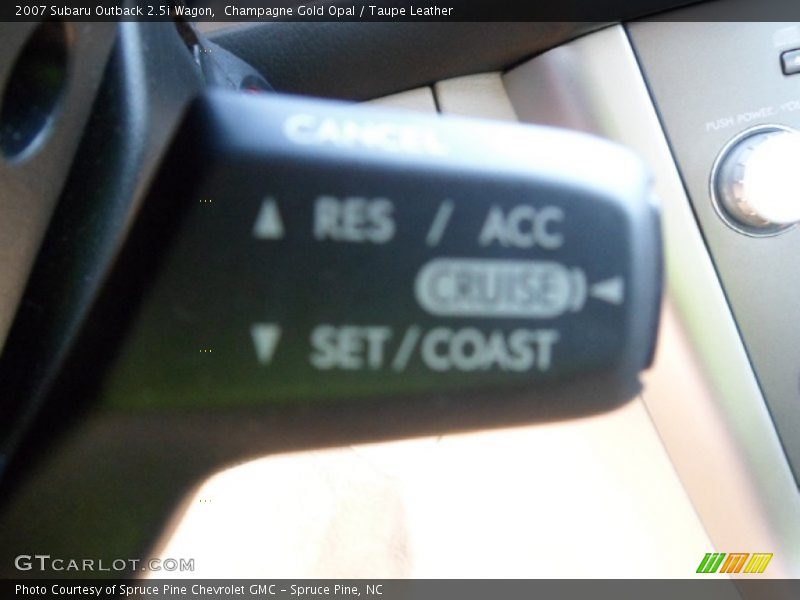 Champagne Gold Opal / Taupe Leather 2007 Subaru Outback 2.5i Wagon