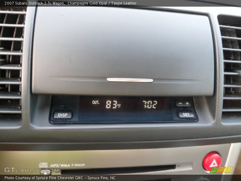 Champagne Gold Opal / Taupe Leather 2007 Subaru Outback 2.5i Wagon