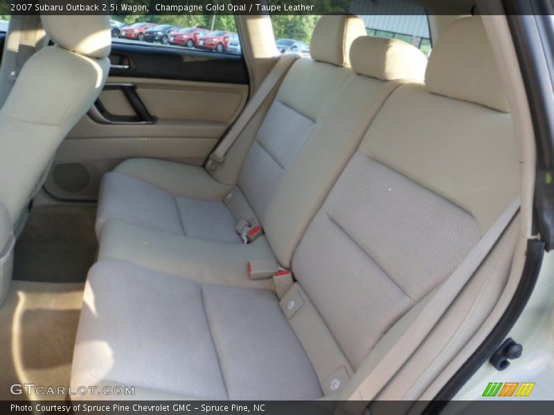 Champagne Gold Opal / Taupe Leather 2007 Subaru Outback 2.5i Wagon