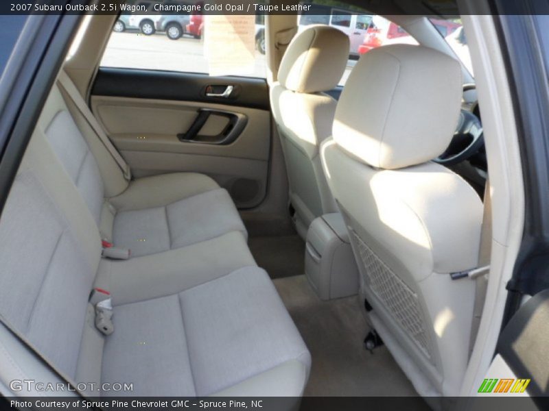Champagne Gold Opal / Taupe Leather 2007 Subaru Outback 2.5i Wagon