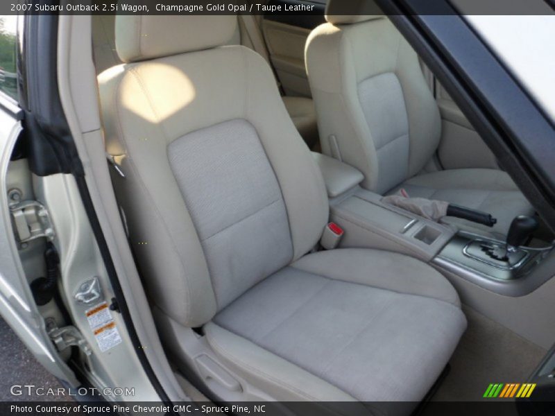 Champagne Gold Opal / Taupe Leather 2007 Subaru Outback 2.5i Wagon