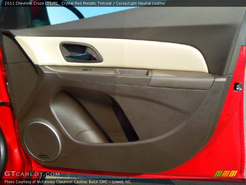 Crystal Red Metallic Tintcoat / Cocoa/Light Neutral Leather 2011 Chevrolet Cruze LTZ/RS