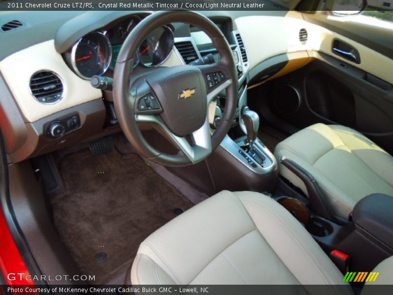 Cocoa/Light Neutral Leather Interior - 2011 Cruze LTZ/RS 