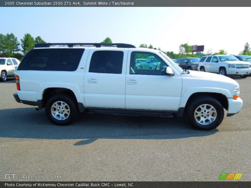 Summit White / Tan/Neutral 2005 Chevrolet Suburban 1500 Z71 4x4