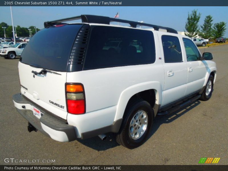 Summit White / Tan/Neutral 2005 Chevrolet Suburban 1500 Z71 4x4