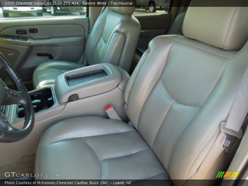 Summit White / Tan/Neutral 2005 Chevrolet Suburban 1500 Z71 4x4
