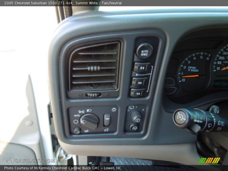 Summit White / Tan/Neutral 2005 Chevrolet Suburban 1500 Z71 4x4