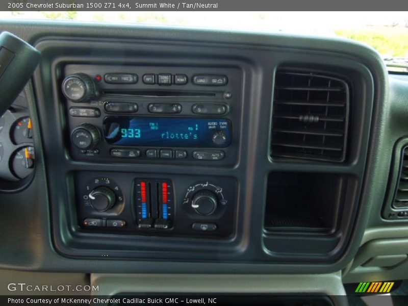 Summit White / Tan/Neutral 2005 Chevrolet Suburban 1500 Z71 4x4
