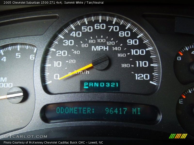 Summit White / Tan/Neutral 2005 Chevrolet Suburban 1500 Z71 4x4