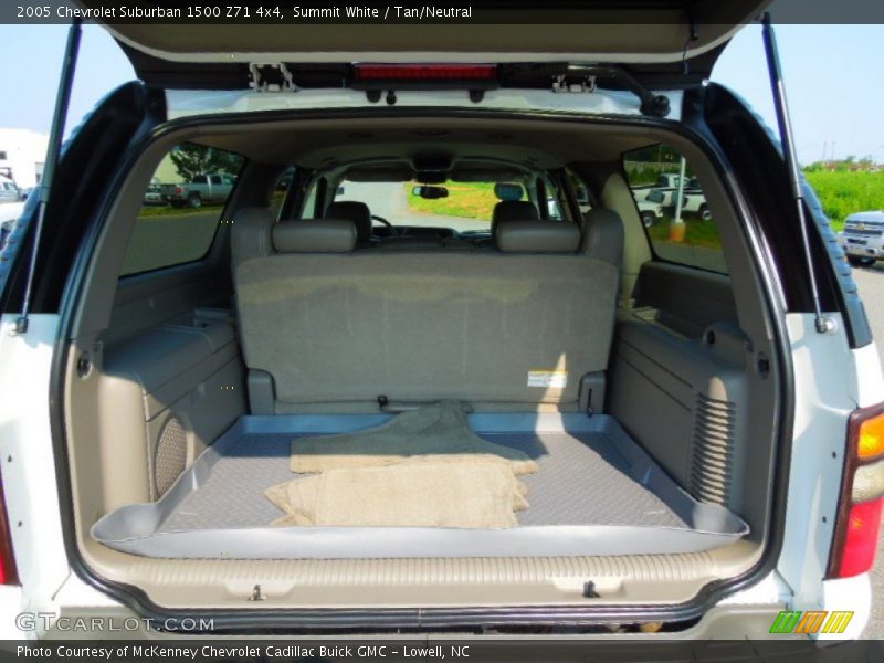 Summit White / Tan/Neutral 2005 Chevrolet Suburban 1500 Z71 4x4
