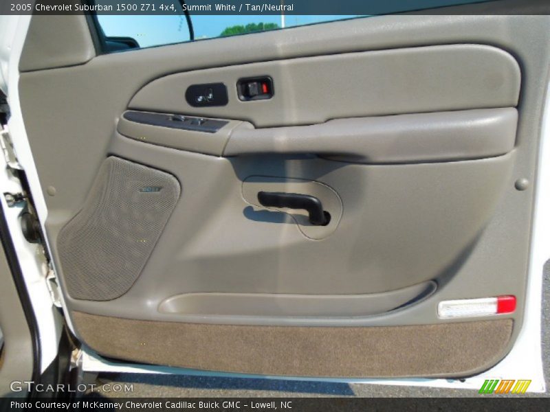 Summit White / Tan/Neutral 2005 Chevrolet Suburban 1500 Z71 4x4