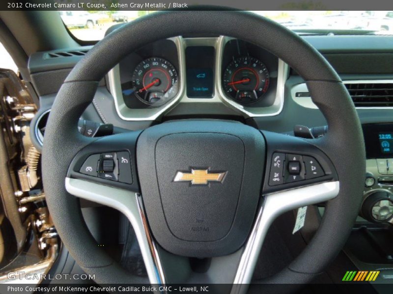 Ashen Gray Metallic / Black 2012 Chevrolet Camaro LT Coupe
