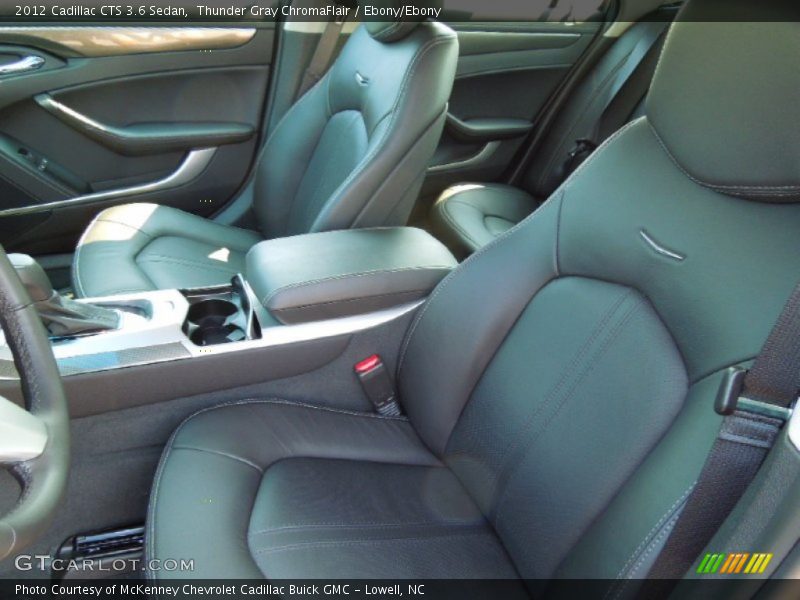 Thunder Gray ChromaFlair / Ebony/Ebony 2012 Cadillac CTS 3.6 Sedan