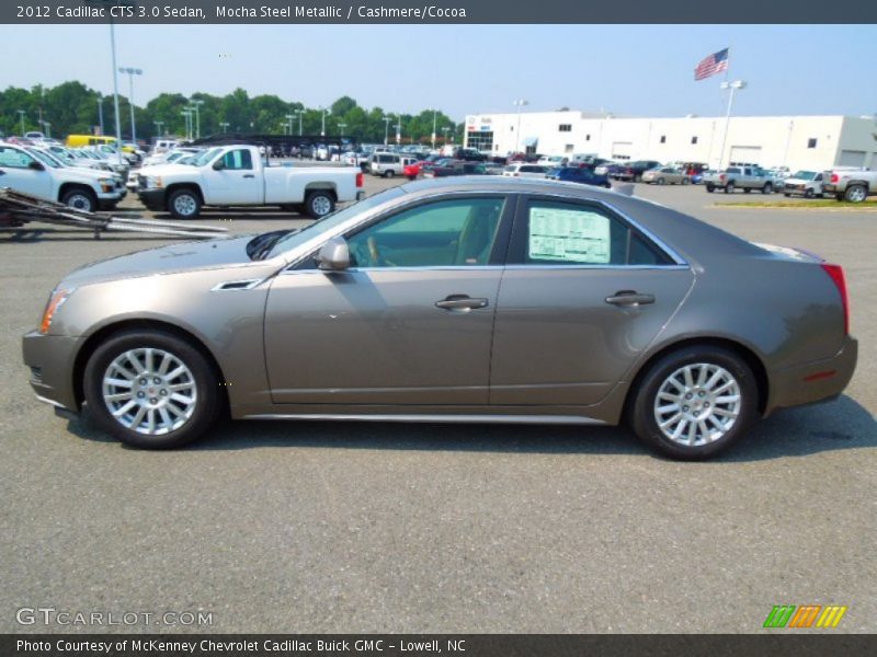 Mocha Steel Metallic / Cashmere/Cocoa 2012 Cadillac CTS 3.0 Sedan