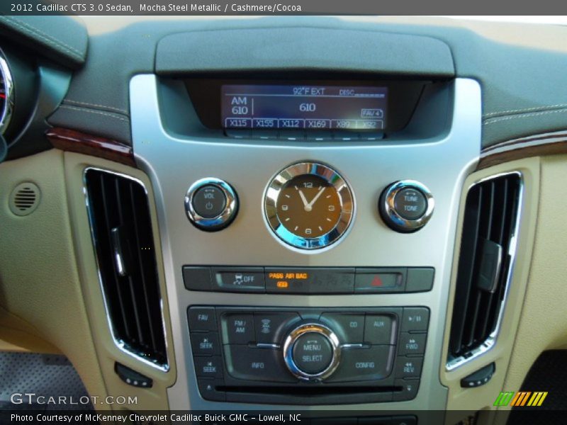 Mocha Steel Metallic / Cashmere/Cocoa 2012 Cadillac CTS 3.0 Sedan