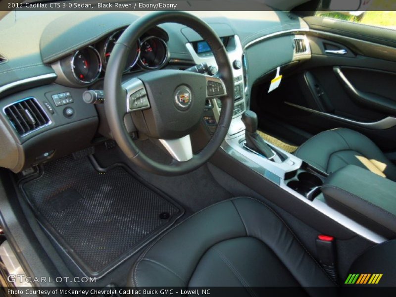 Black Raven / Ebony/Ebony 2012 Cadillac CTS 3.0 Sedan