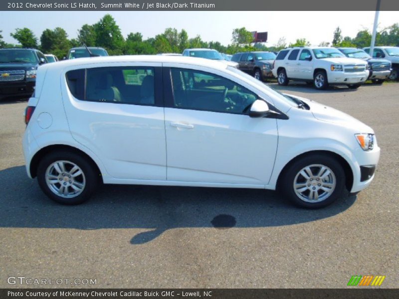 Summit White / Jet Black/Dark Titanium 2012 Chevrolet Sonic LS Hatch