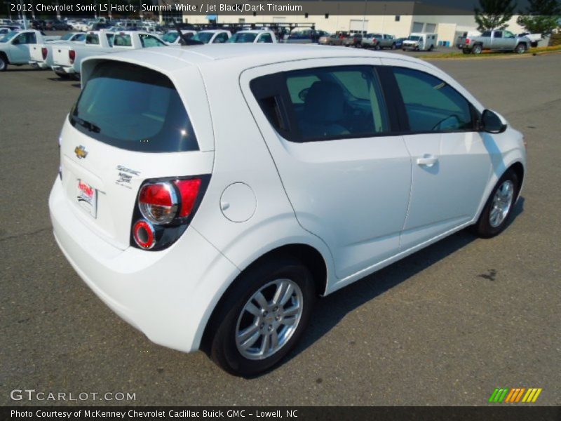 Summit White / Jet Black/Dark Titanium 2012 Chevrolet Sonic LS Hatch