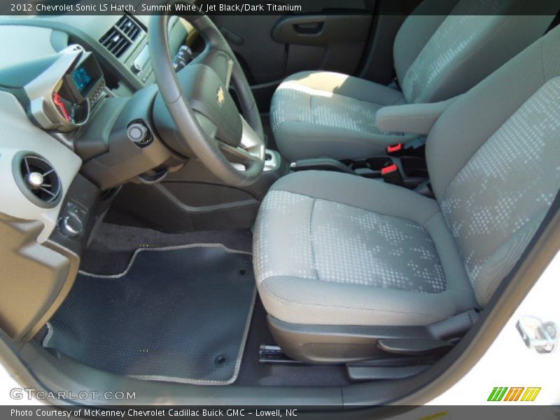 Summit White / Jet Black/Dark Titanium 2012 Chevrolet Sonic LS Hatch