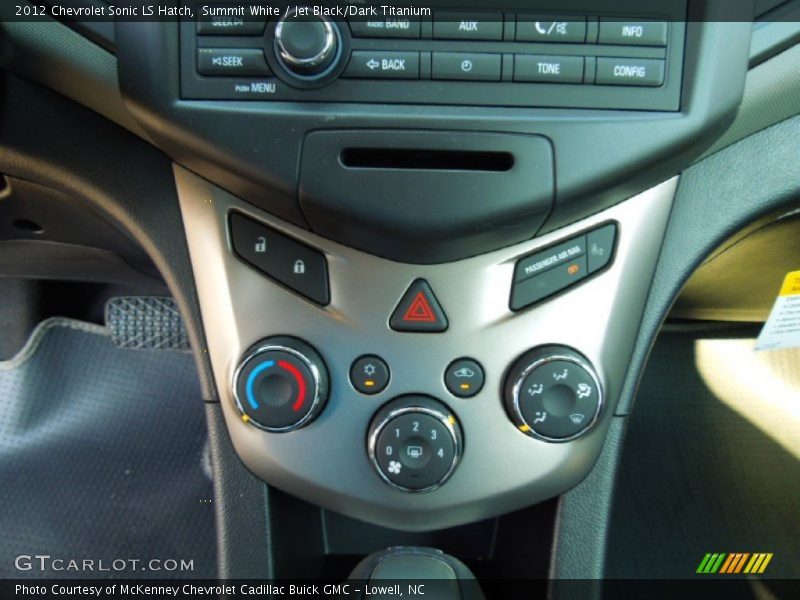 Summit White / Jet Black/Dark Titanium 2012 Chevrolet Sonic LS Hatch
