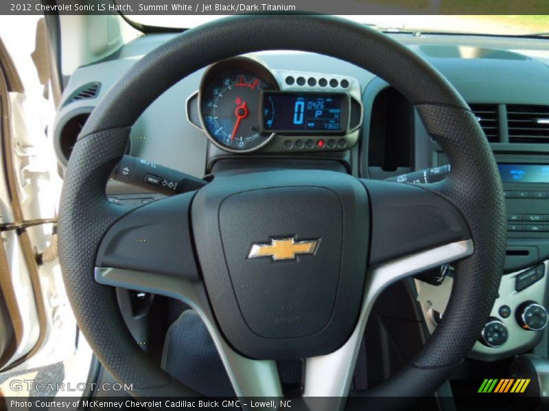 Summit White / Jet Black/Dark Titanium 2012 Chevrolet Sonic LS Hatch